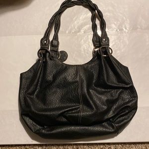 Black Purse with Twisted Handles